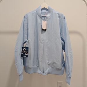 Nike 24.7 Octa Light Blue Men's Bomber Jacket - Large